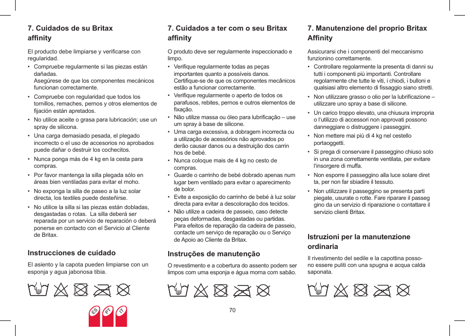 Britax Affinity User Manual | Page 73 / 218