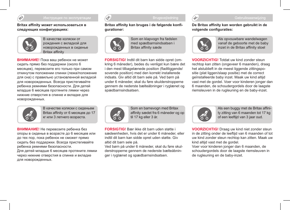 Britax Affinity User Manual | Page 80 / 218