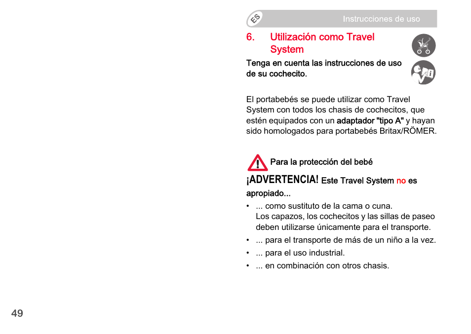 Advertencia | Britax Romer BABY-SAFE plus SHR II User Manual | Page 141 / 272