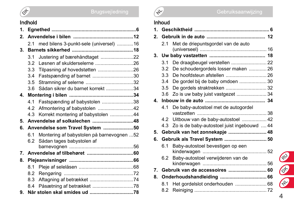 Britax Romer BABY-SAFE plus SHR II User Manual | Page 187 / 272