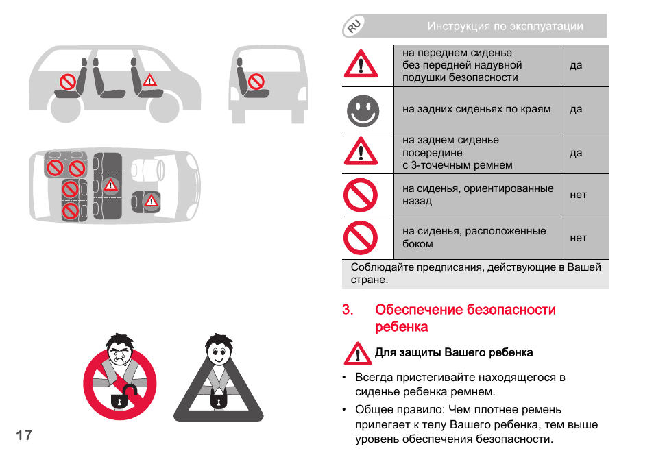 Обеспечение безопасности ребенка | Britax Romer BABY-SAFE plus SHR II User Manual | Page 200 / 272