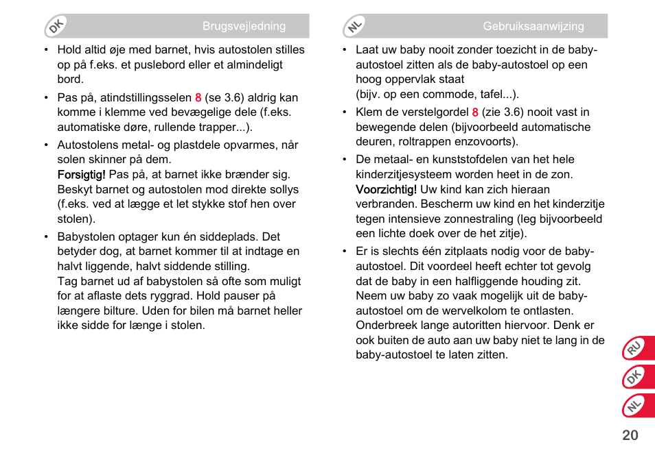 Britax Romer BABY-SAFE plus SHR II User Manual | Page 203 / 272