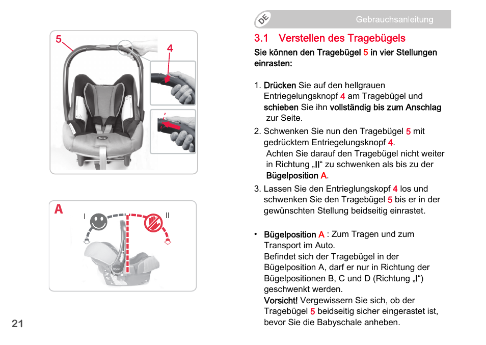 Britax Romer BABY-SAFE plus SHR II User Manual | Page 22 / 272
