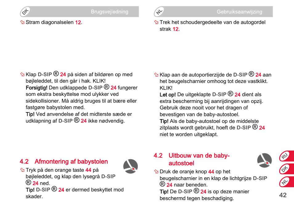 Britax Romer BABY-SAFE plus SHR II User Manual | Page 225 / 272