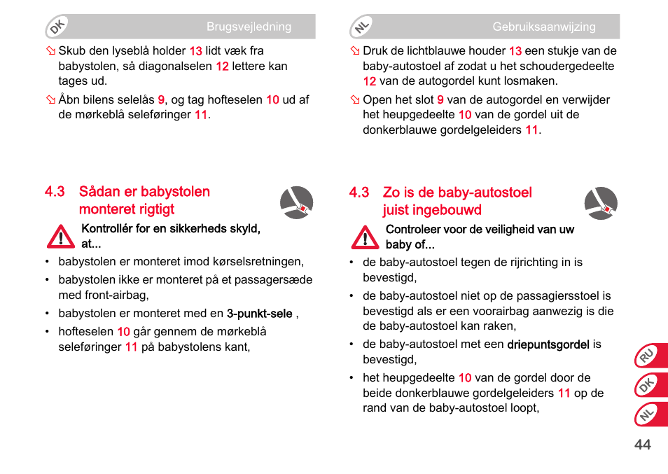 Britax Romer BABY-SAFE plus SHR II User Manual | Page 227 / 272
