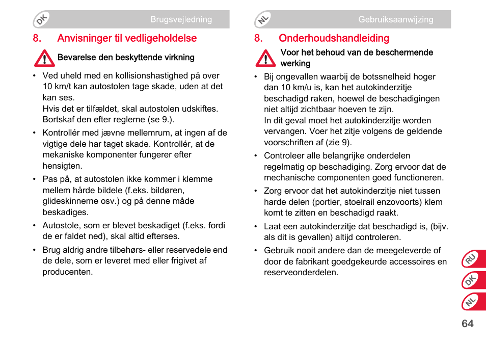 Britax Romer BABY-SAFE plus SHR II User Manual | Page 247 / 272