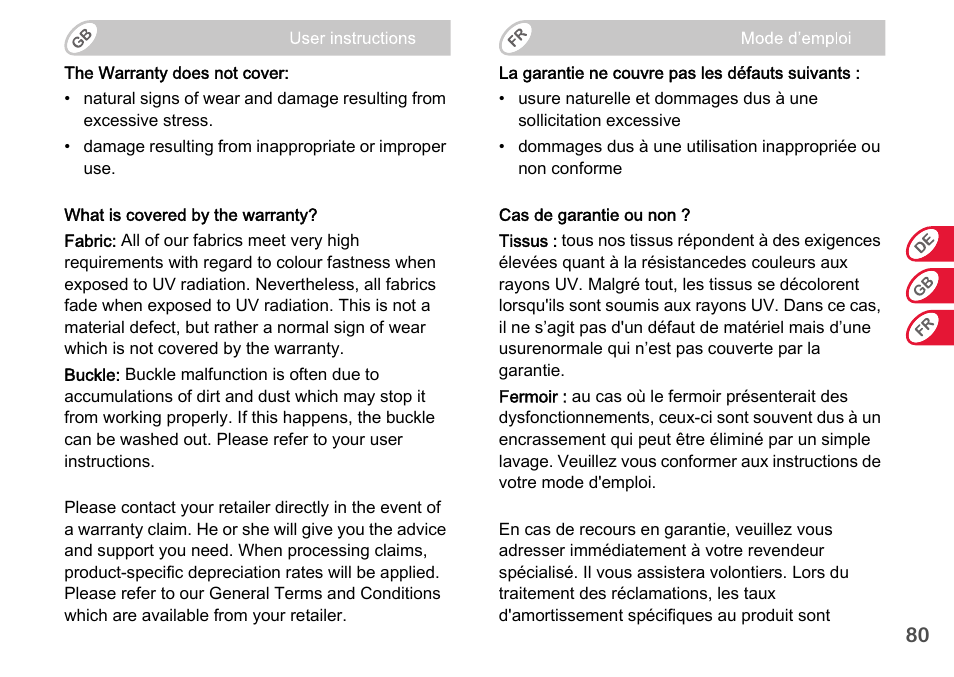 Britax Romer BABY-SAFE plus SHR II User Manual | Page 81 / 272