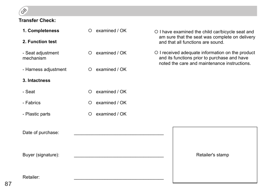 Britax Romer BABY-SAFE plus SHR II User Manual | Page 88 / 272