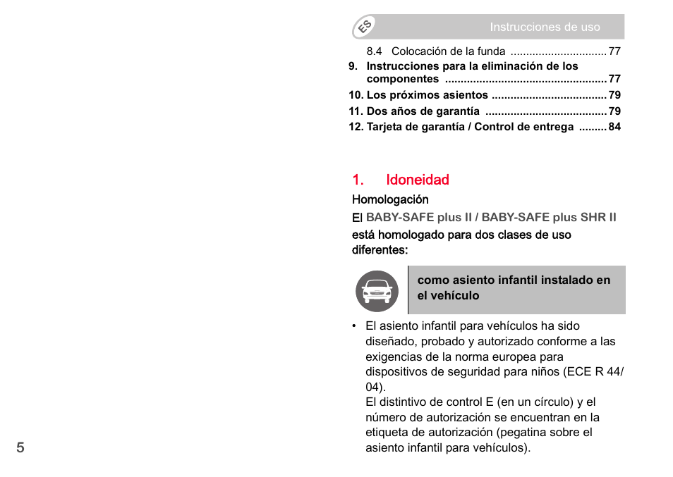 Britax Romer BABY-SAFE plus SHR II User Manual | Page 97 / 272
