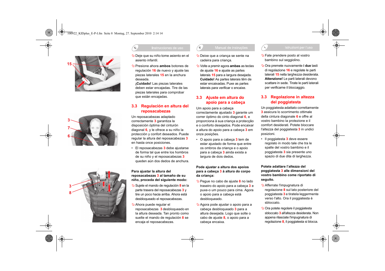 Britax KID plus SICT User Manual | Page 31 / 65
