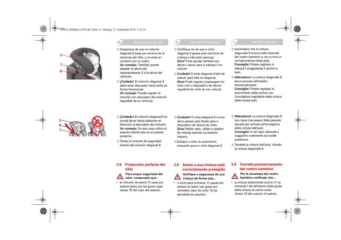 Britax KID plus SICT User Manual | Page 35 / 65