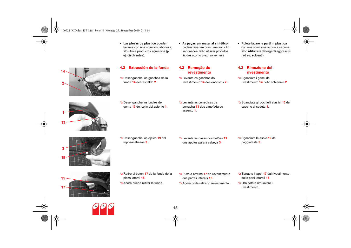 Britax KID plus SICT User Manual | Page 38 / 65