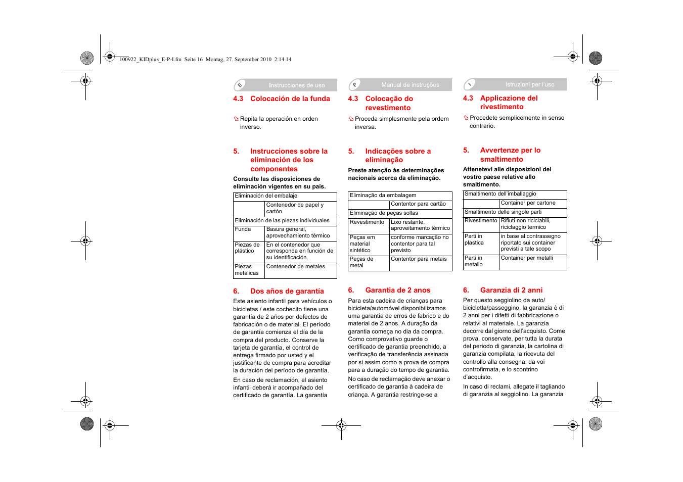 Britax KID plus SICT User Manual | Page 39 / 65