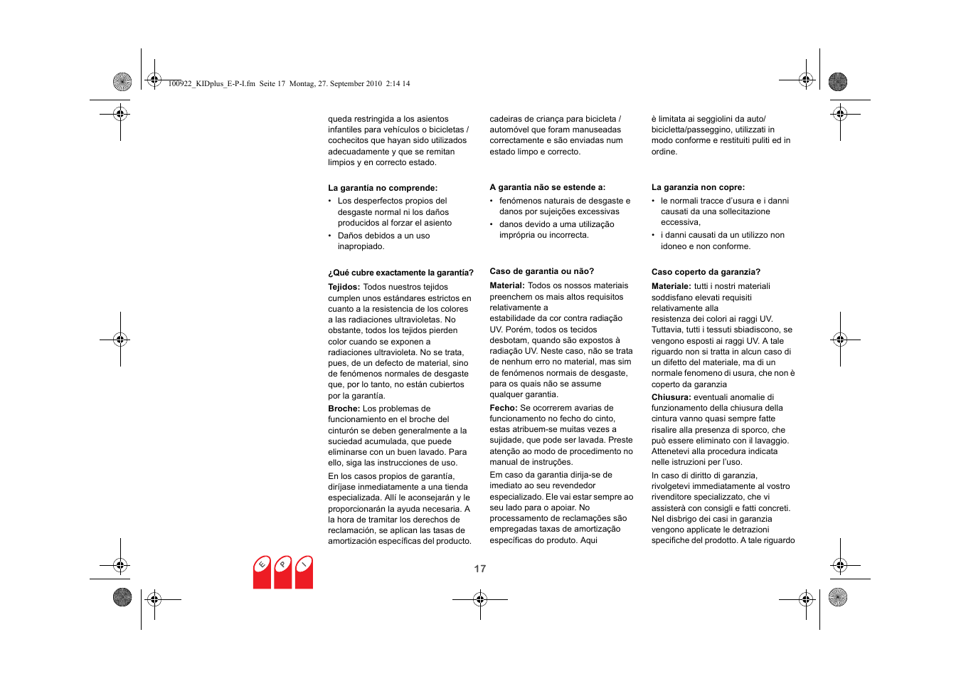 Britax KID plus SICT User Manual | Page 40 / 65