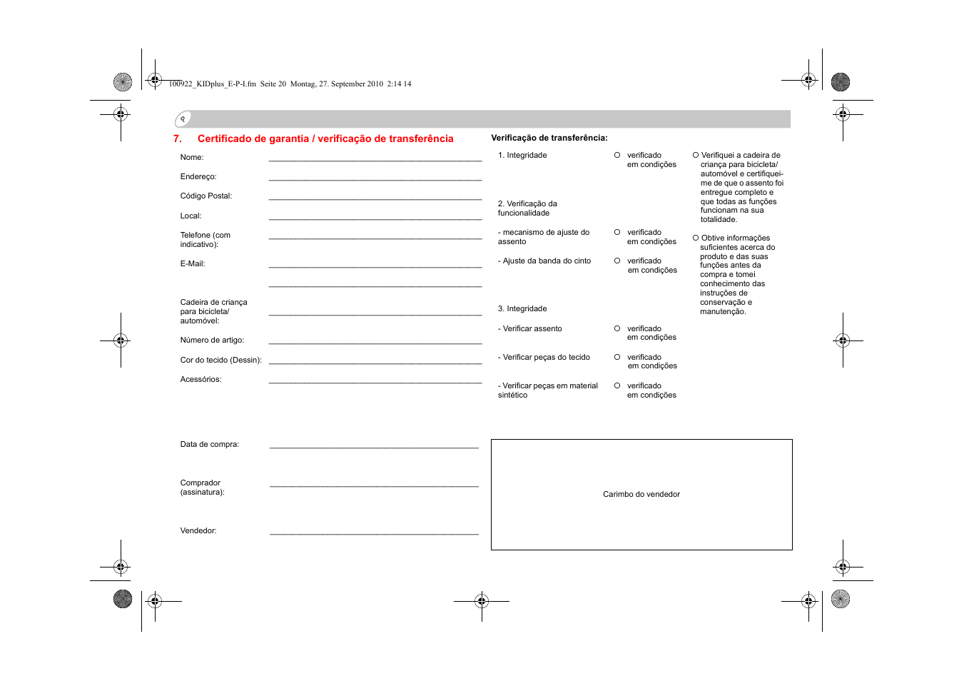 Britax KID plus SICT User Manual | Page 43 / 65