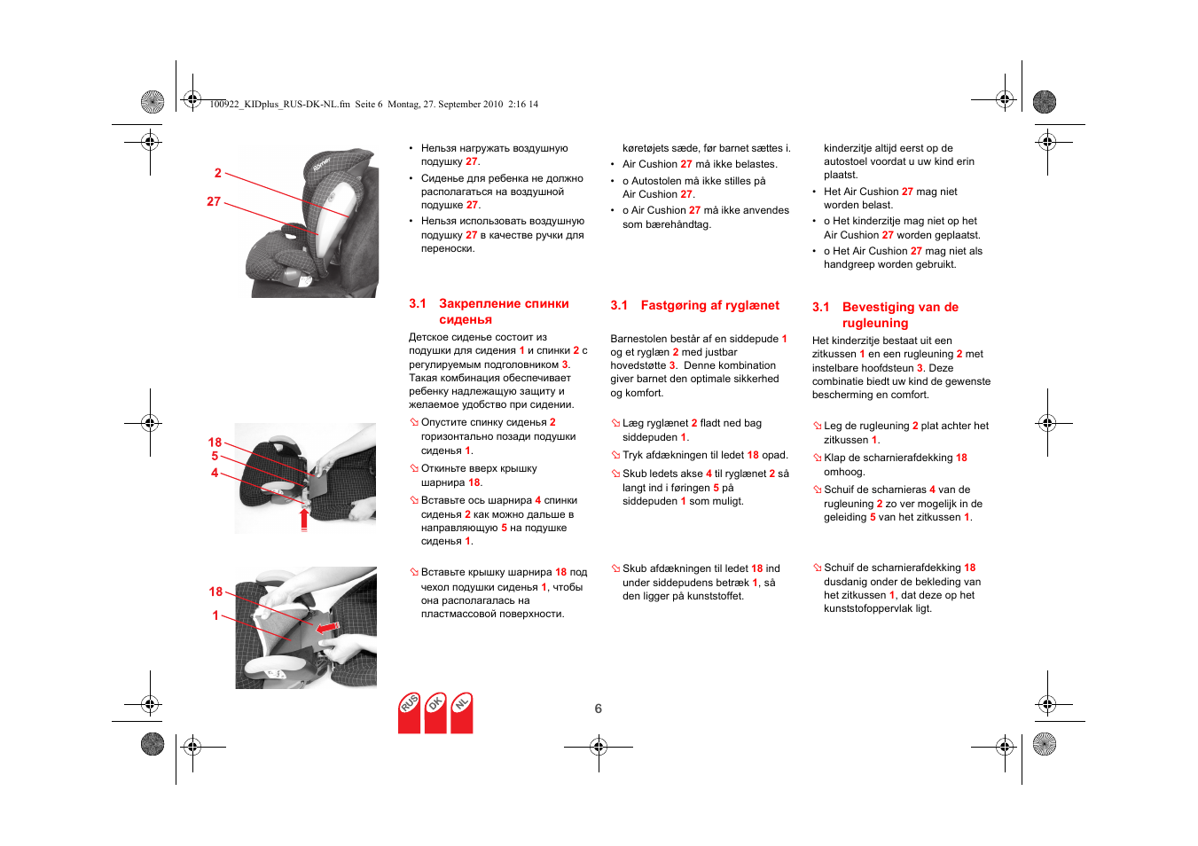 Britax KID plus SICT User Manual | Page 50 / 65