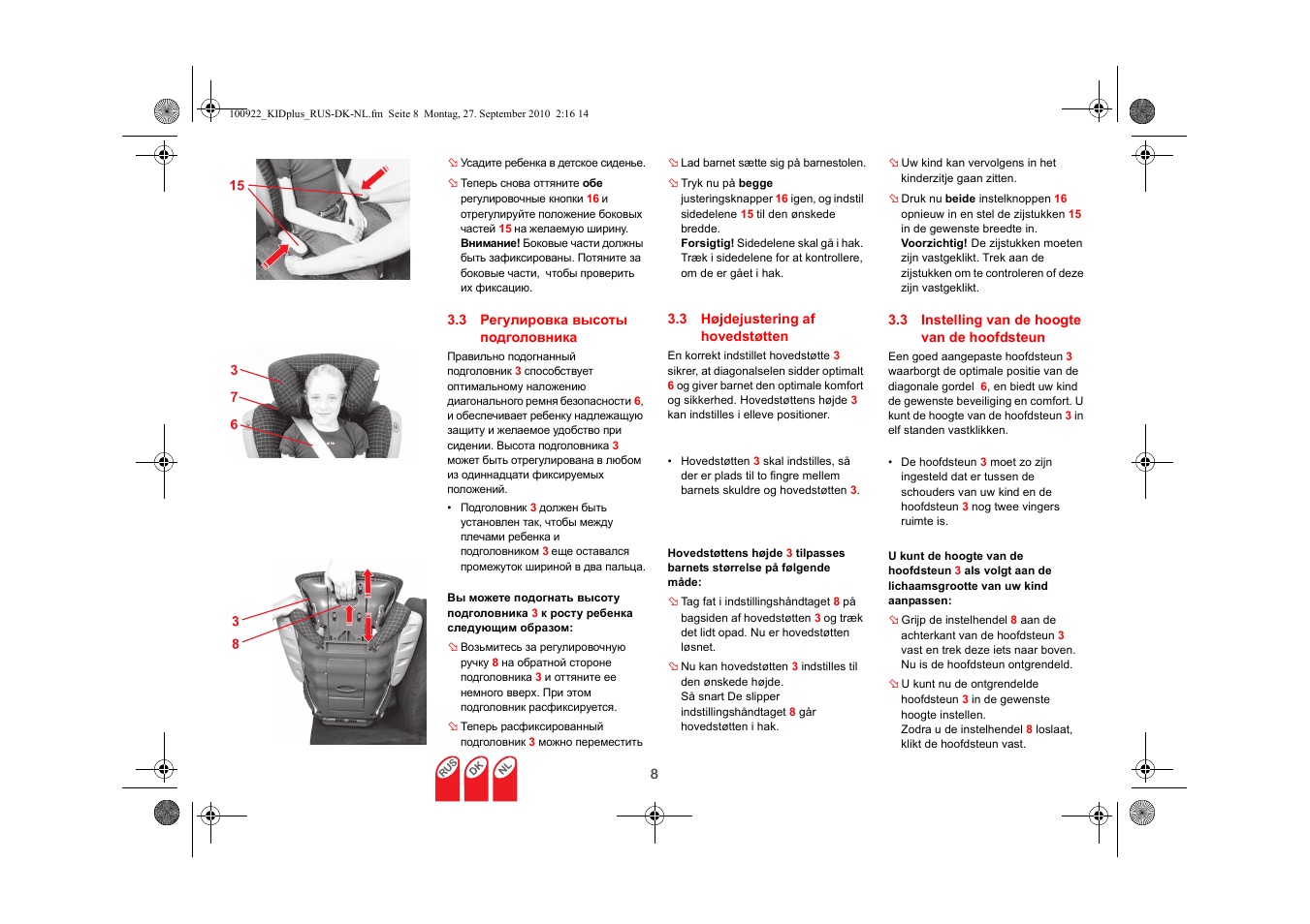 Britax KID plus SICT User Manual | Page 52 / 65