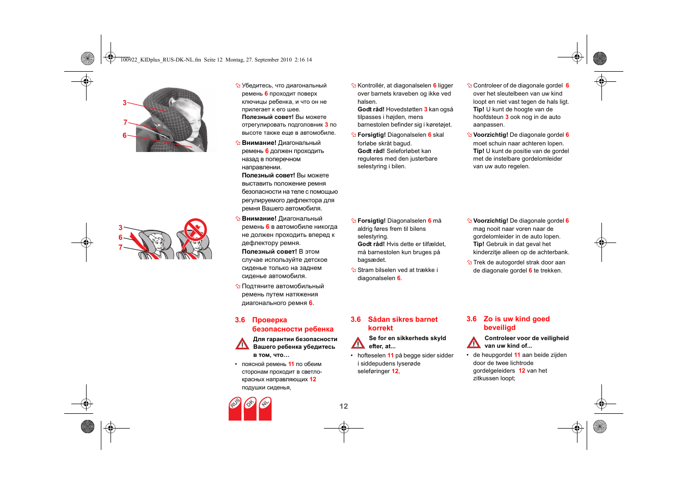 Britax KID plus SICT User Manual | Page 56 / 65