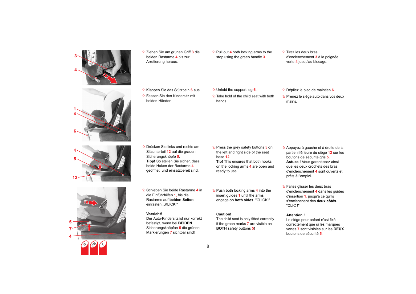 Britax SAFEFIX plus User Manual | Page 10 / 104