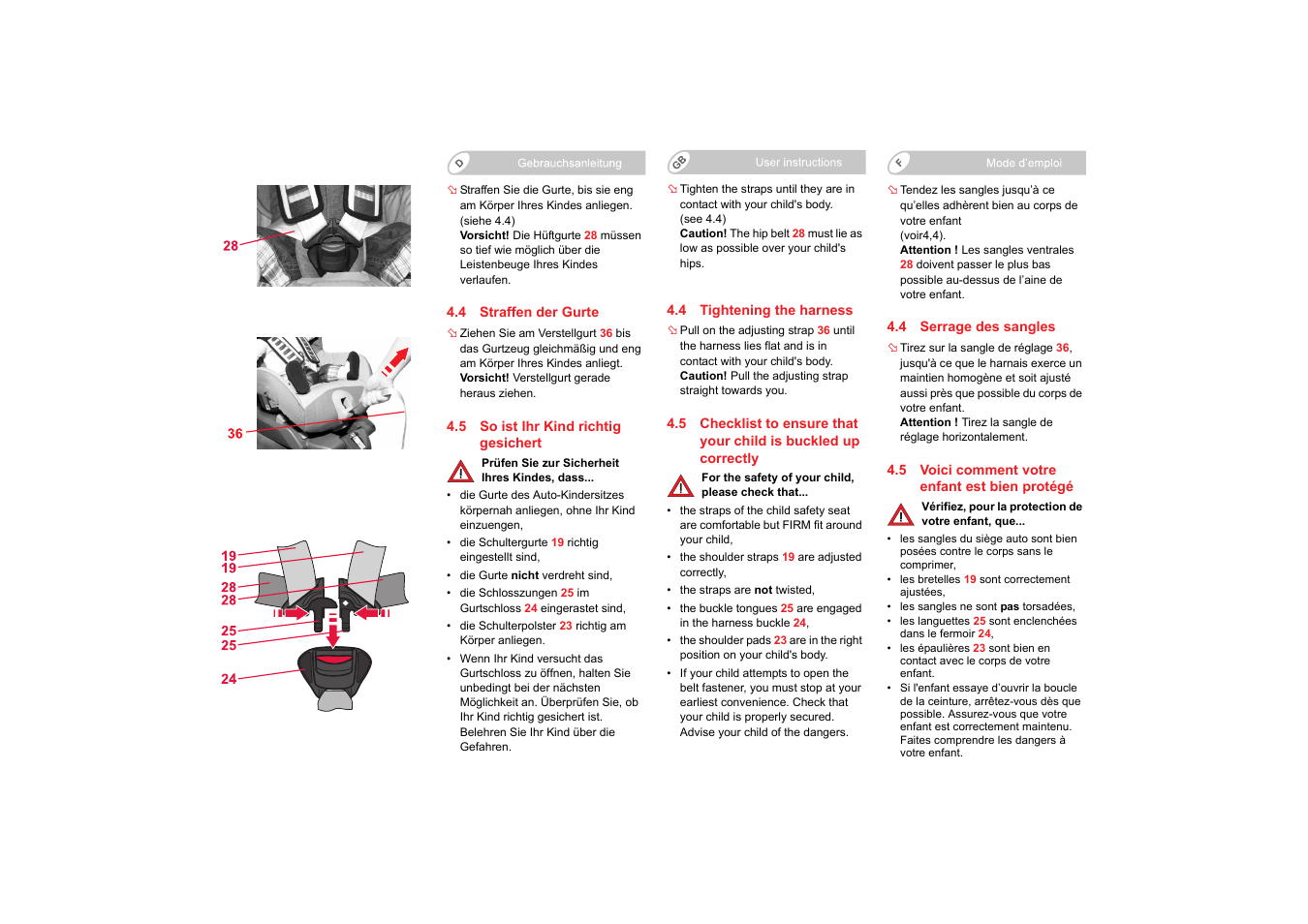 Britax SAFEFIX plus User Manual | Page 21 / 104