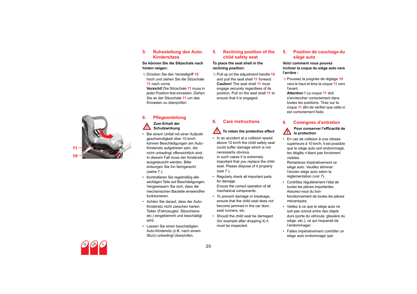 Britax SAFEFIX plus User Manual | Page 22 / 104