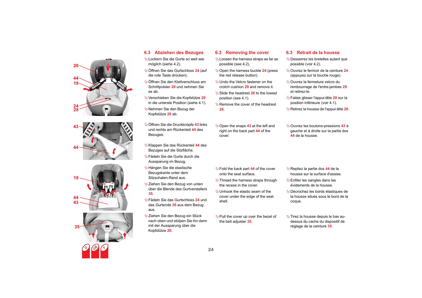 Britax SAFEFIX plus User Manual | Page 26 / 104