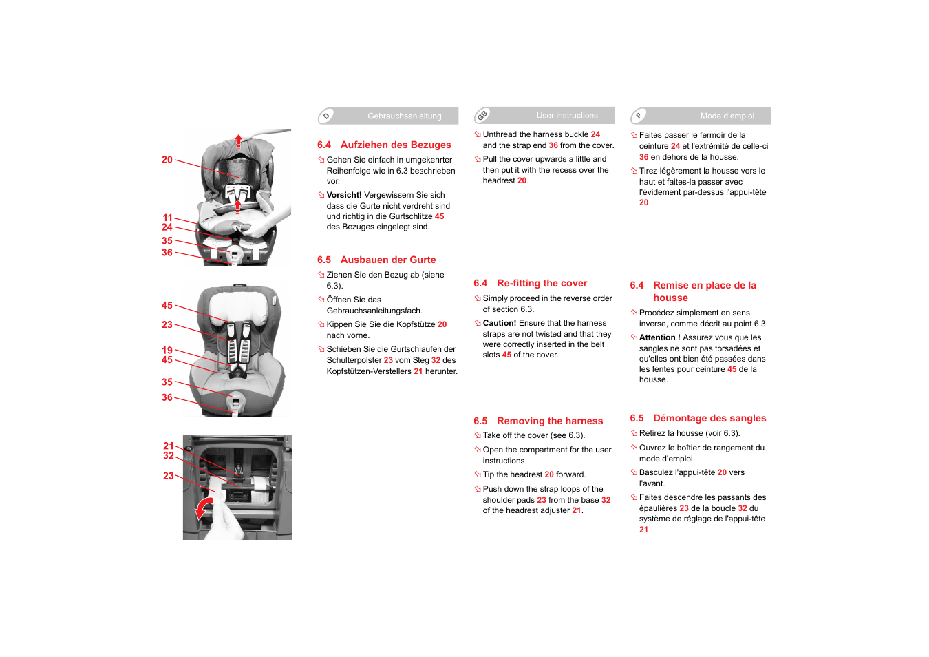 Britax SAFEFIX plus User Manual | Page 27 / 104