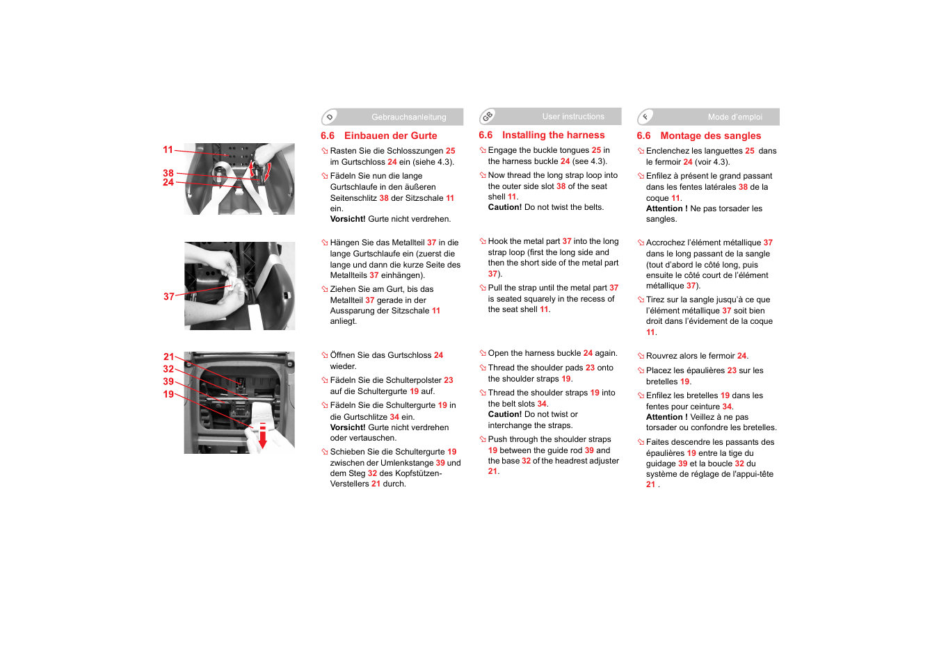 Britax SAFEFIX plus User Manual | Page 29 / 104