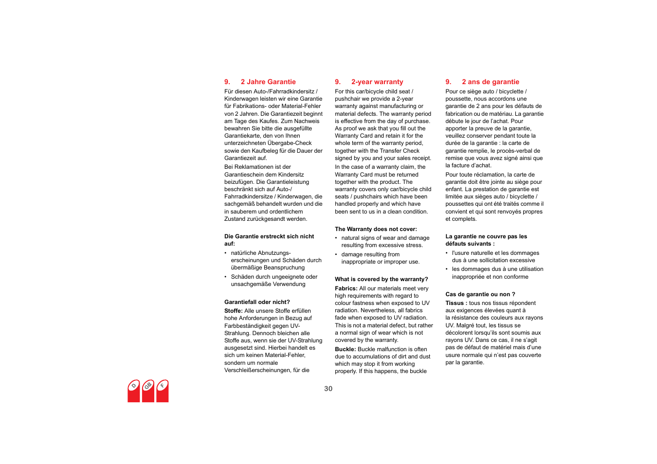 Britax SAFEFIX plus User Manual | Page 32 / 104