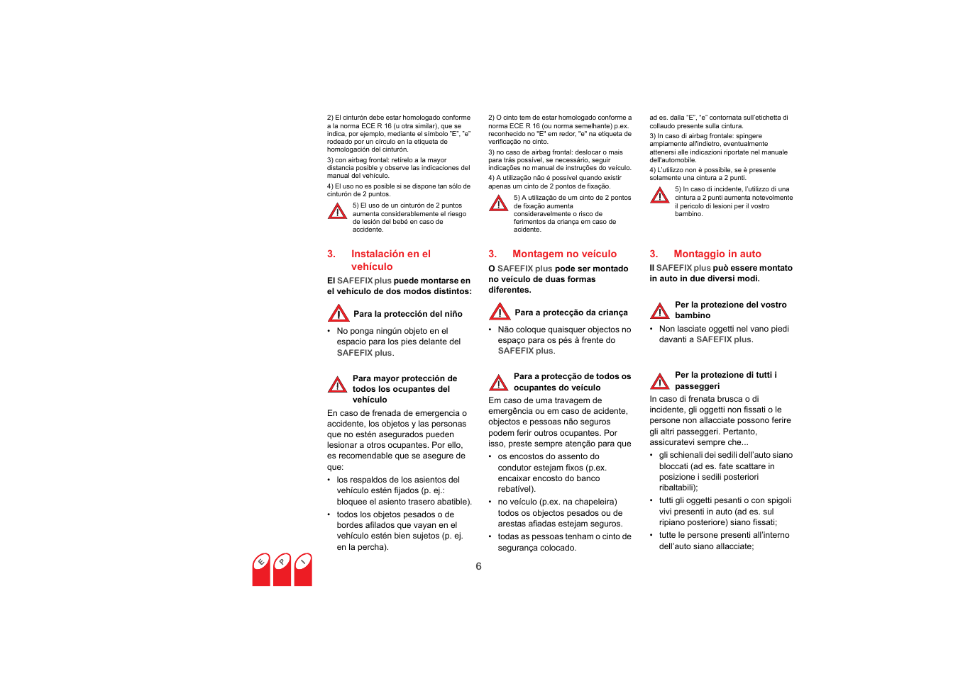 Britax SAFEFIX plus User Manual | Page 42 / 104