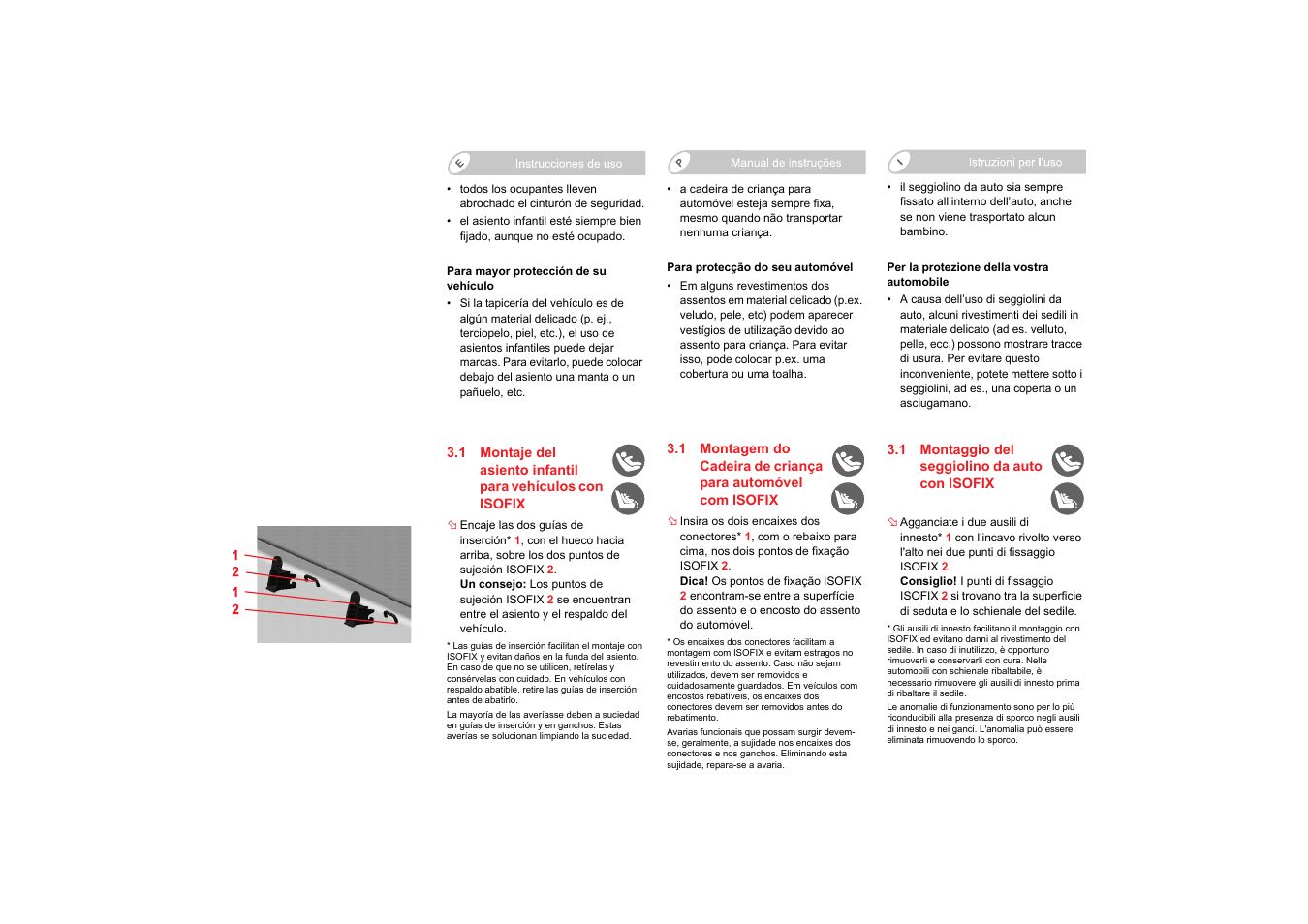 Britax SAFEFIX plus User Manual | Page 43 / 104