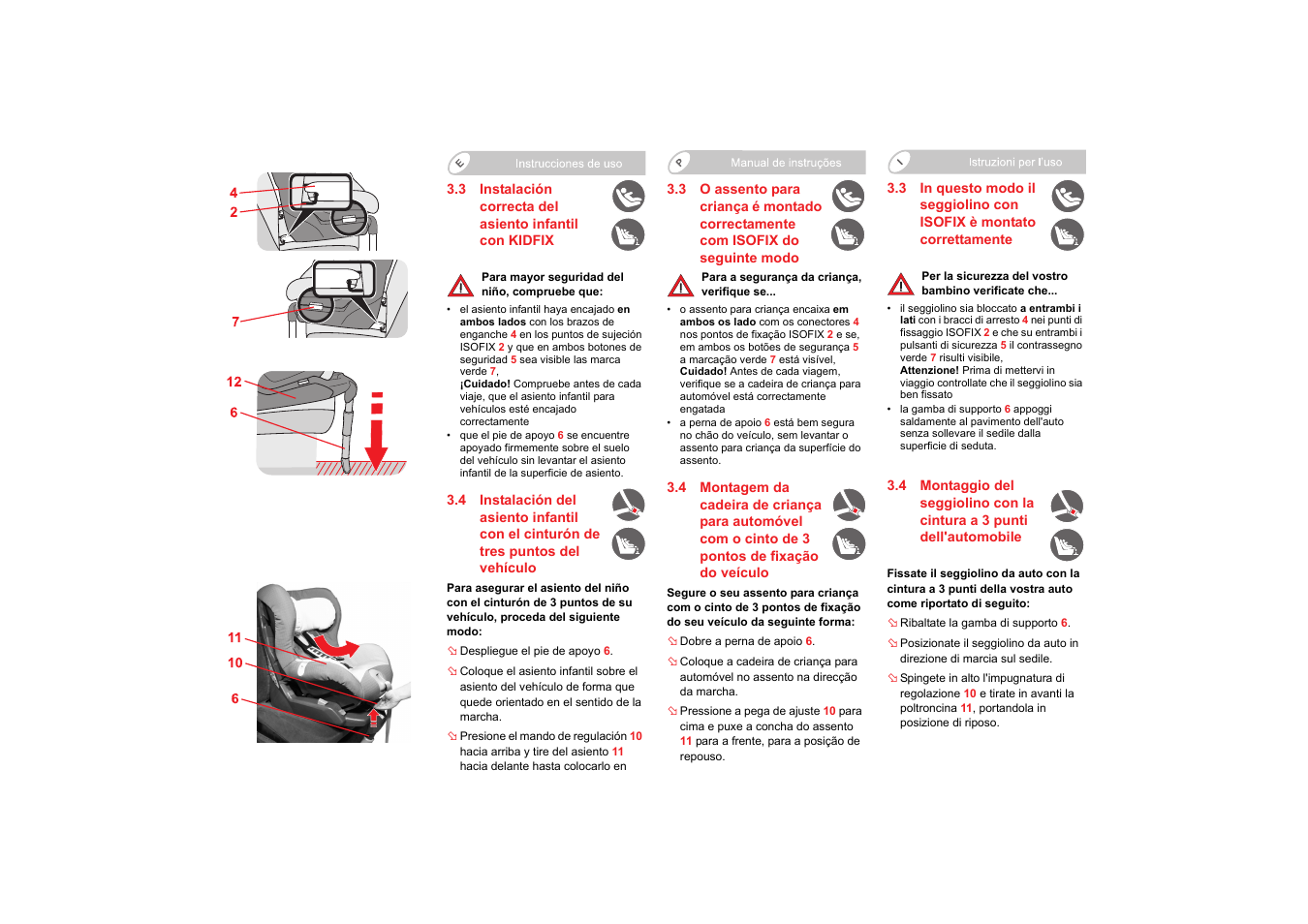 Britax SAFEFIX plus User Manual | Page 47 / 104