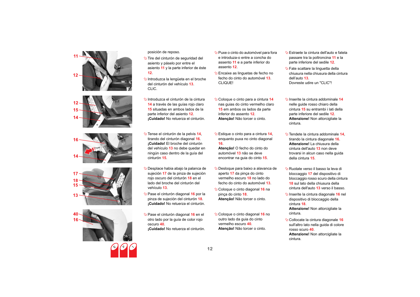 Britax SAFEFIX plus User Manual | Page 48 / 104