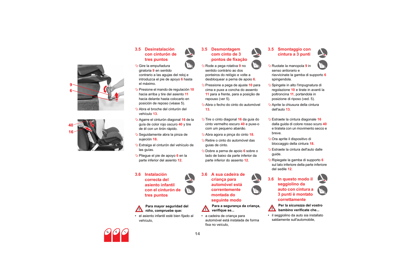 Britax SAFEFIX plus User Manual | Page 50 / 104