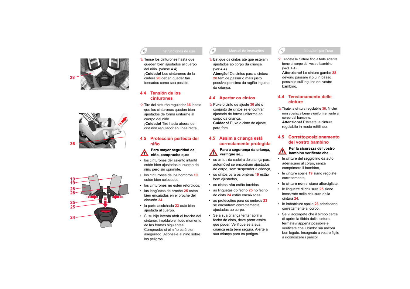Britax SAFEFIX plus User Manual | Page 55 / 104