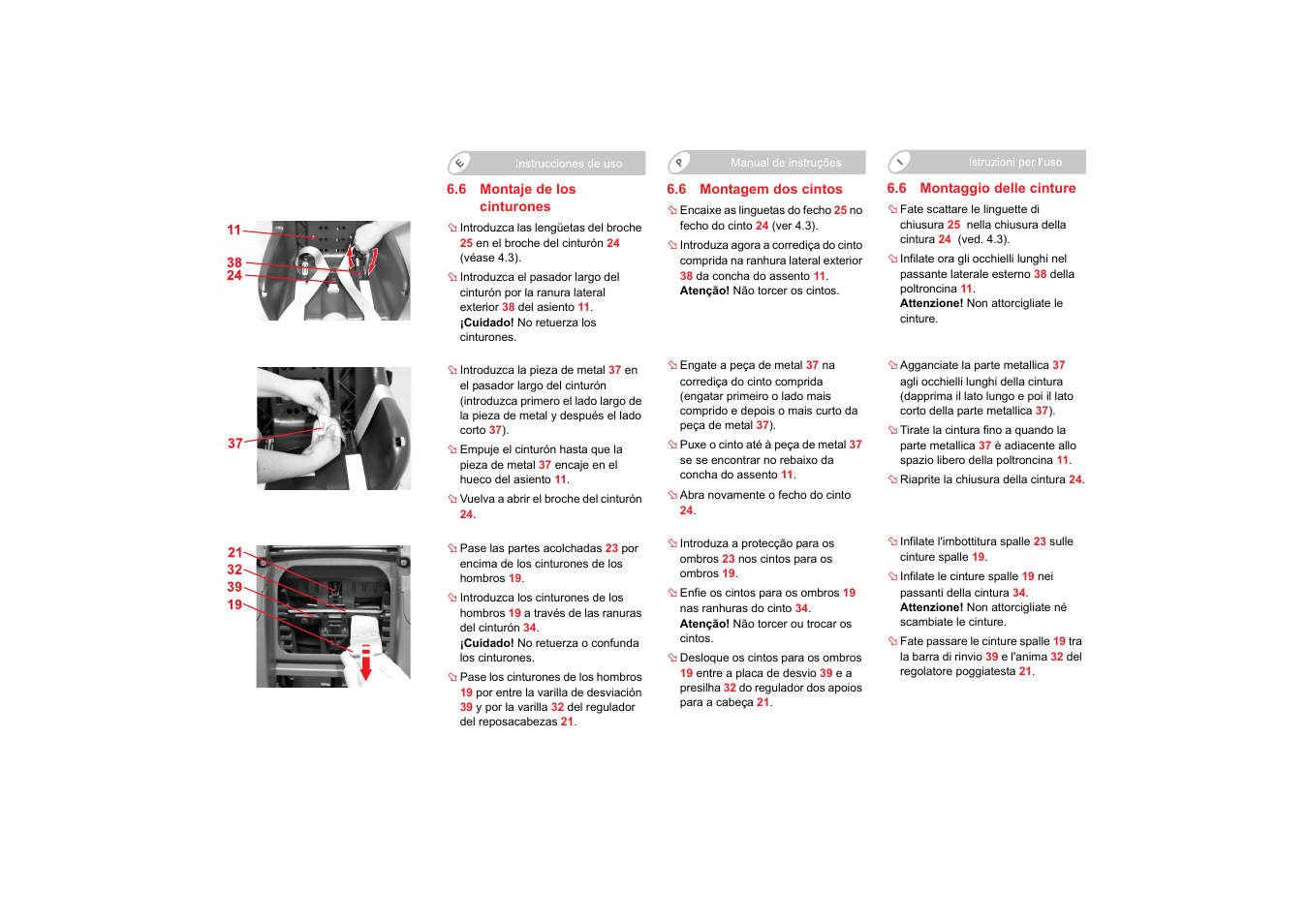 Britax SAFEFIX plus User Manual | Page 63 / 104