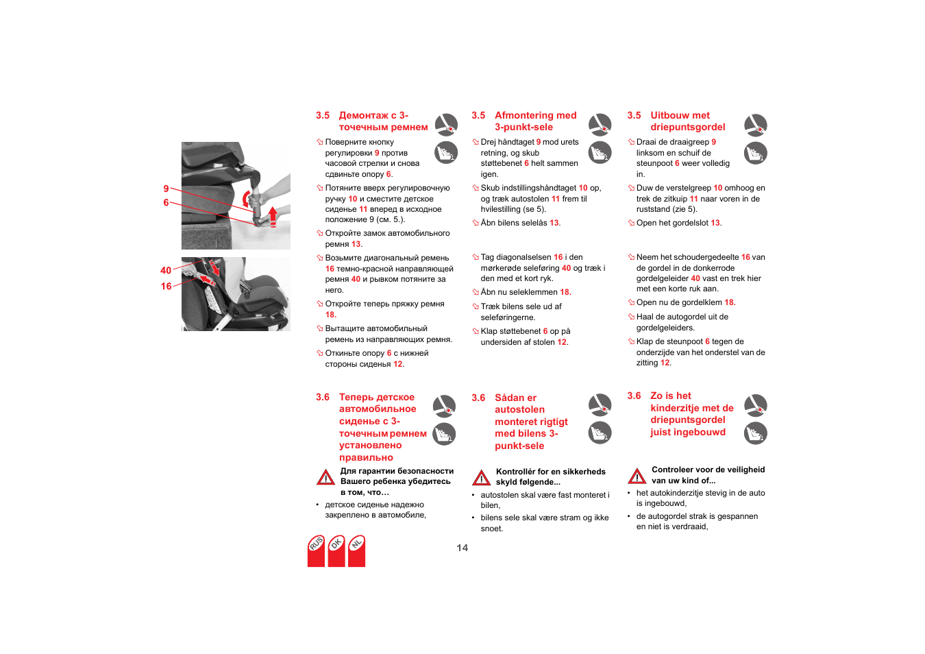 Britax SAFEFIX plus User Manual | Page 84 / 104