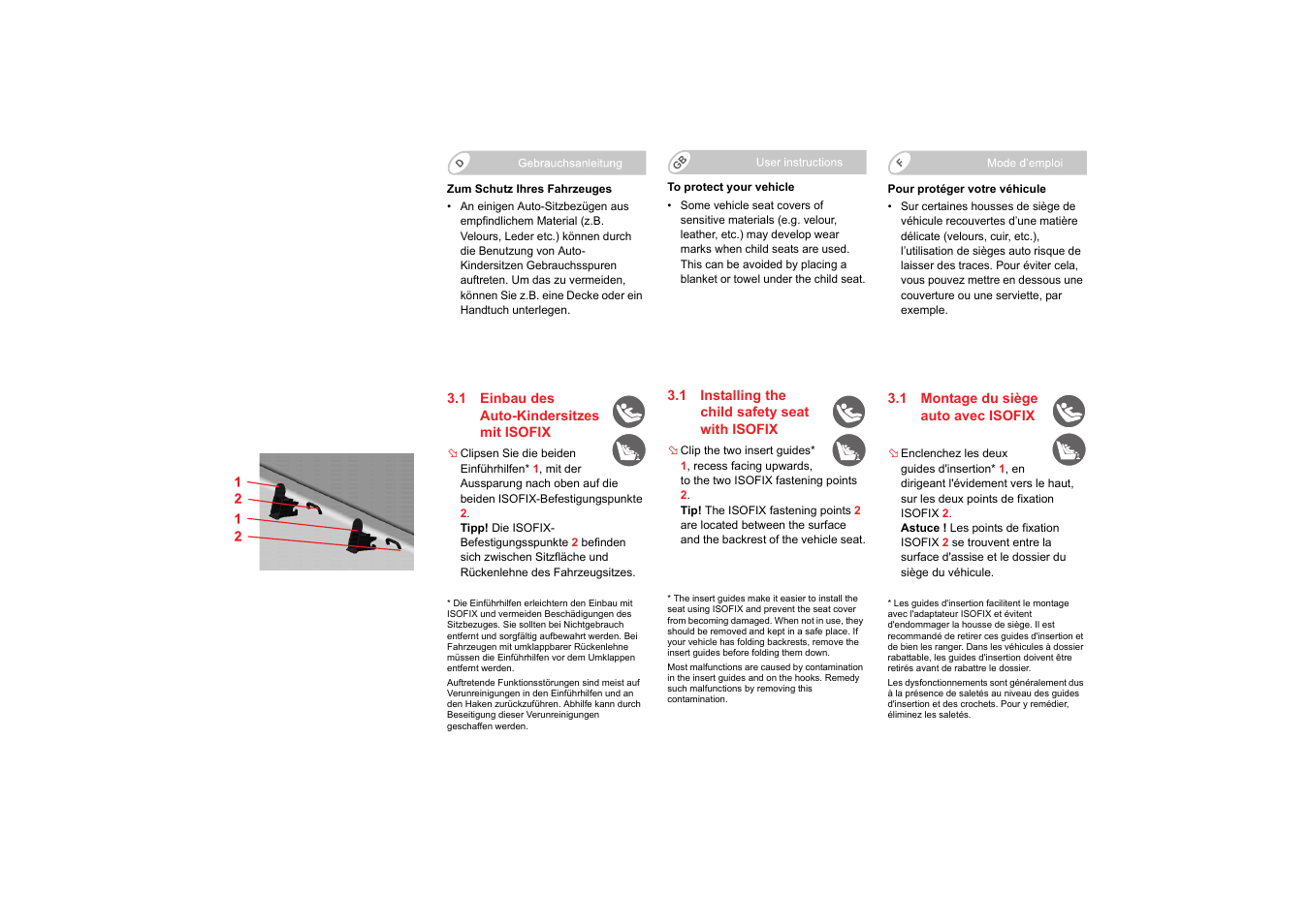 Britax SAFEFIX plus User Manual | Page 9 / 104