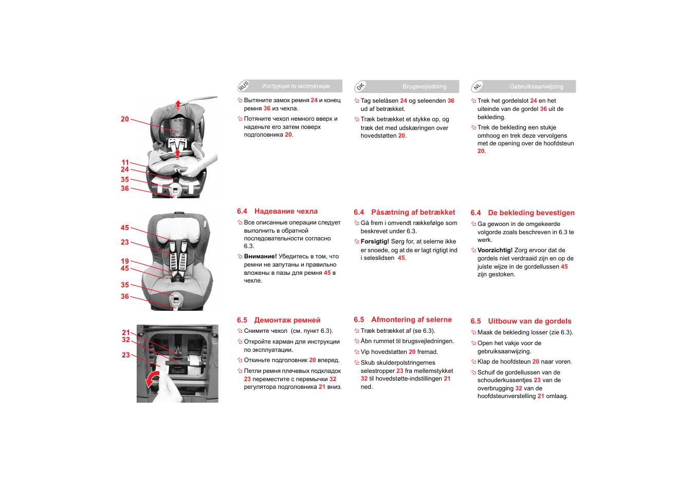 Britax SAFEFIX plus User Manual | Page 95 / 104