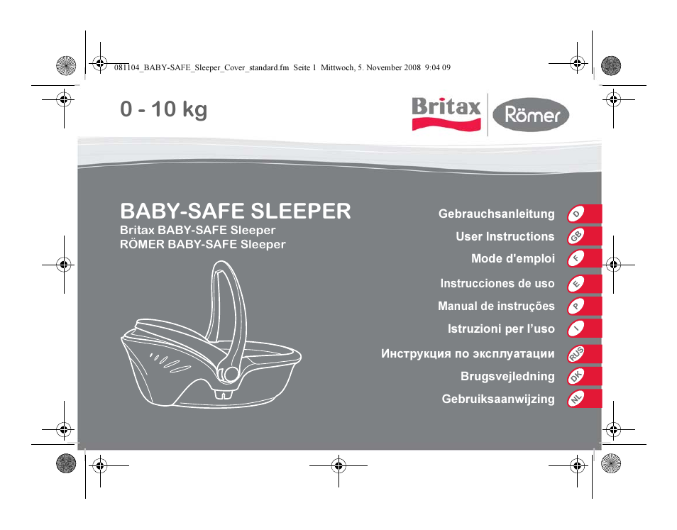Britax BABY-SAFE SLEEPER User Manual | 233 pages