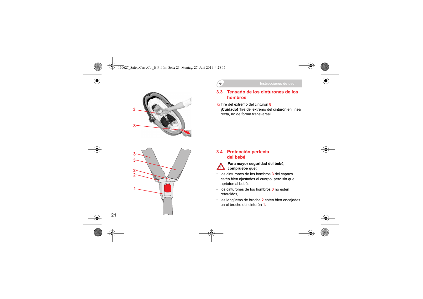 Britax BABY-SAFE SLEEPER User Manual | Page 100 / 233