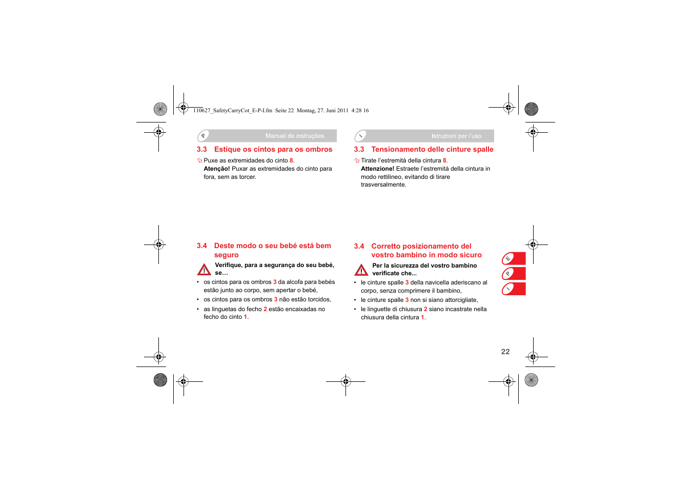 Britax BABY-SAFE SLEEPER User Manual | Page 101 / 233