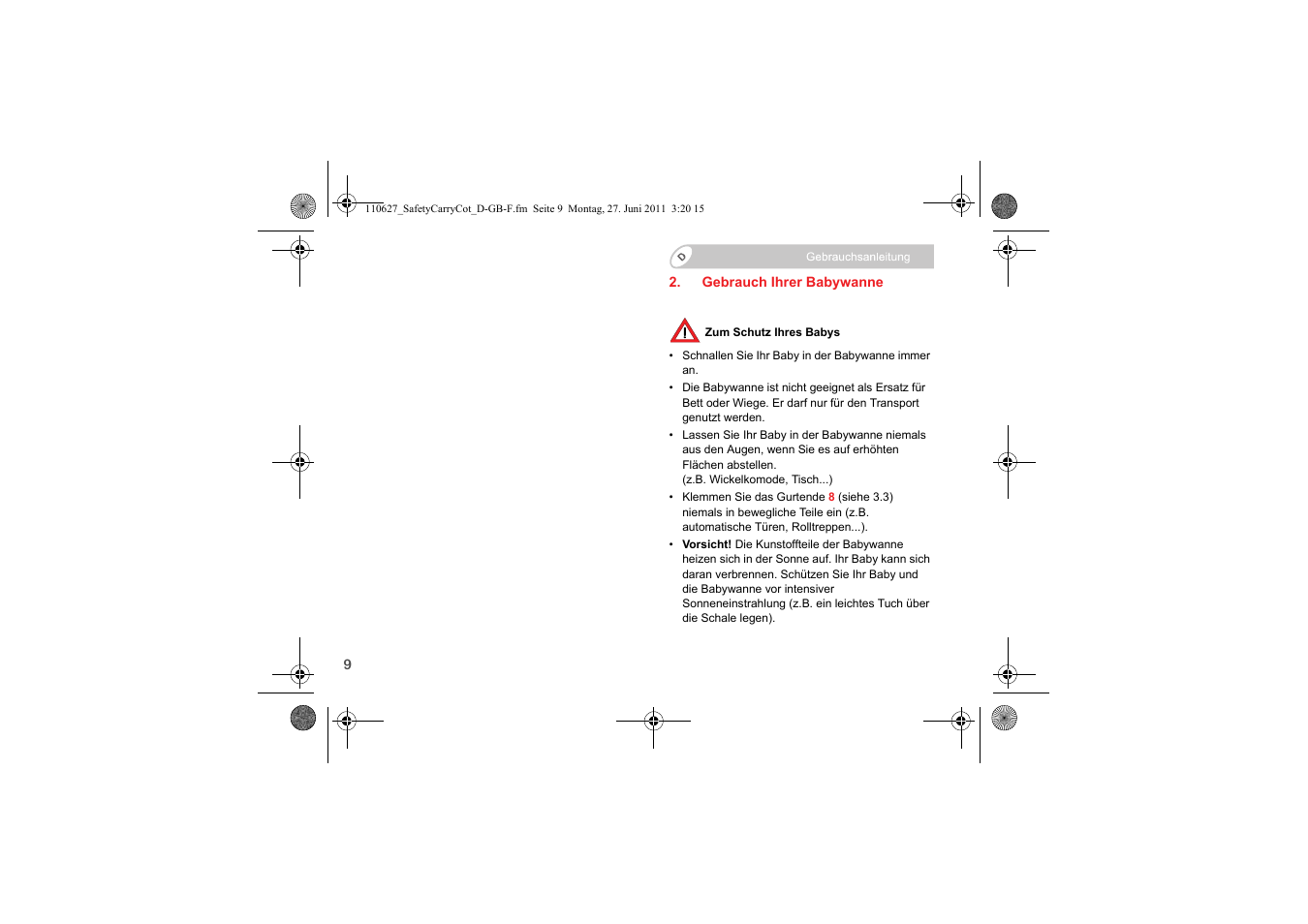 Britax BABY-SAFE SLEEPER User Manual | Page 11 / 233