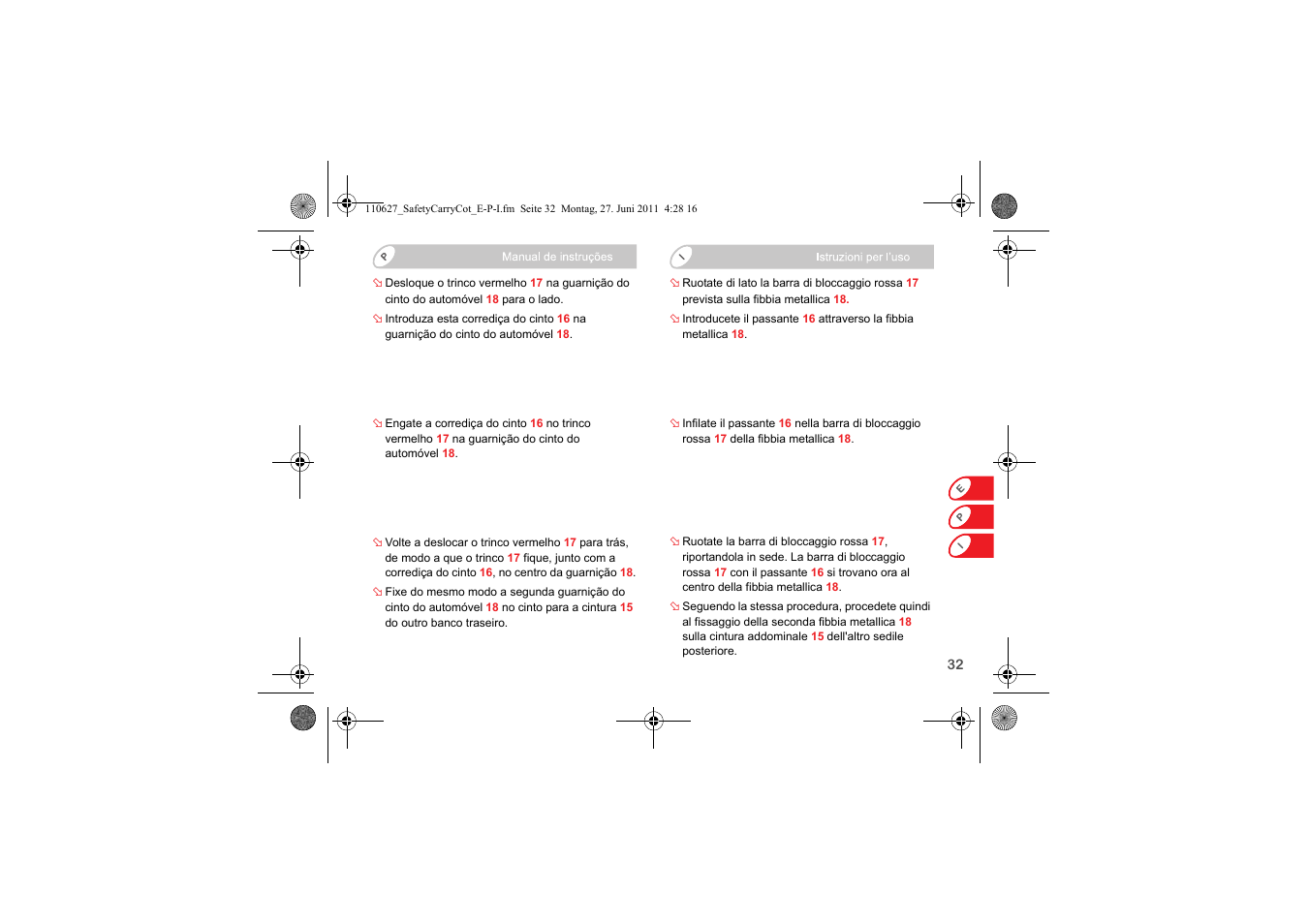 Britax BABY-SAFE SLEEPER User Manual | Page 111 / 233