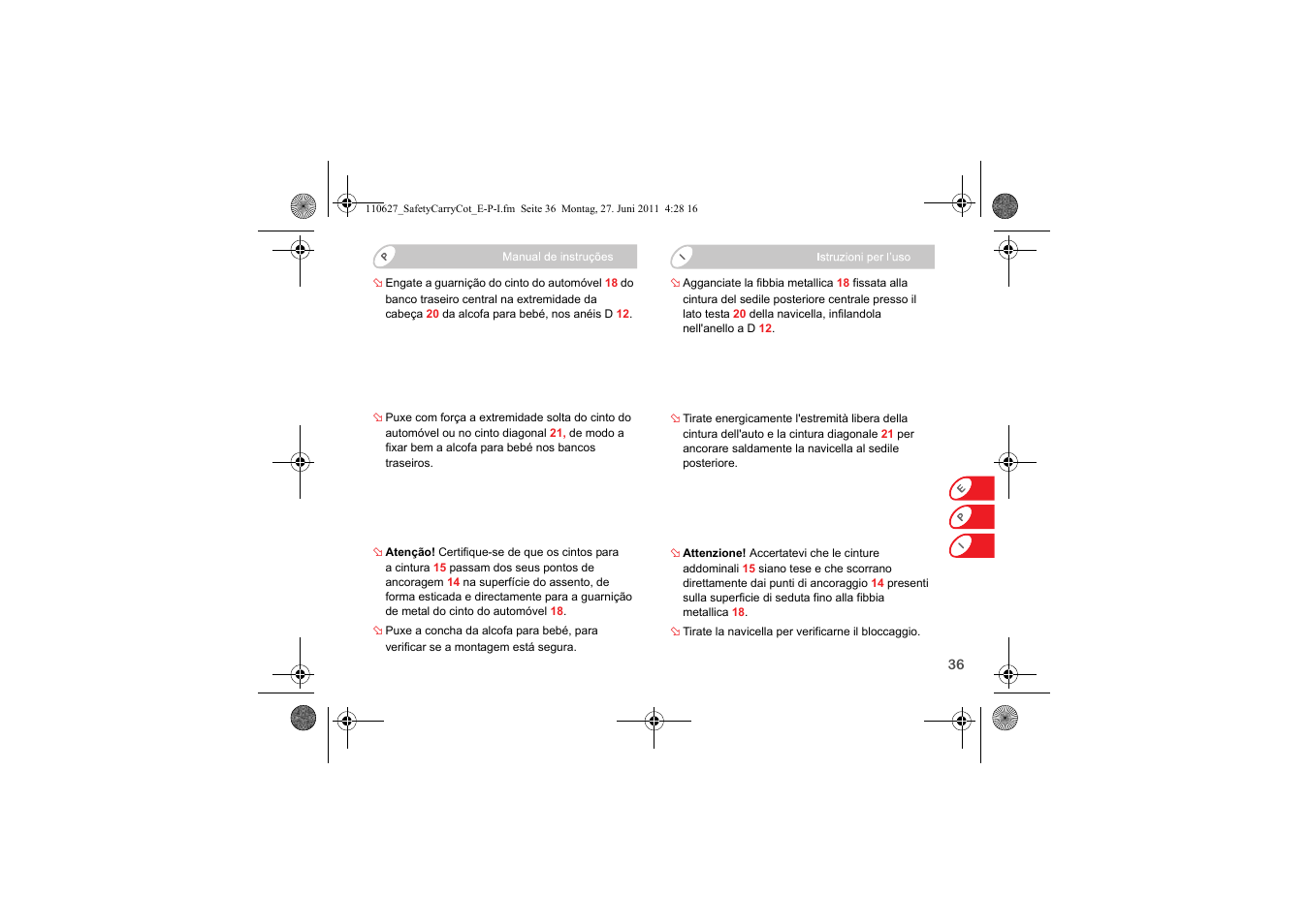 Britax BABY-SAFE SLEEPER User Manual | Page 115 / 233