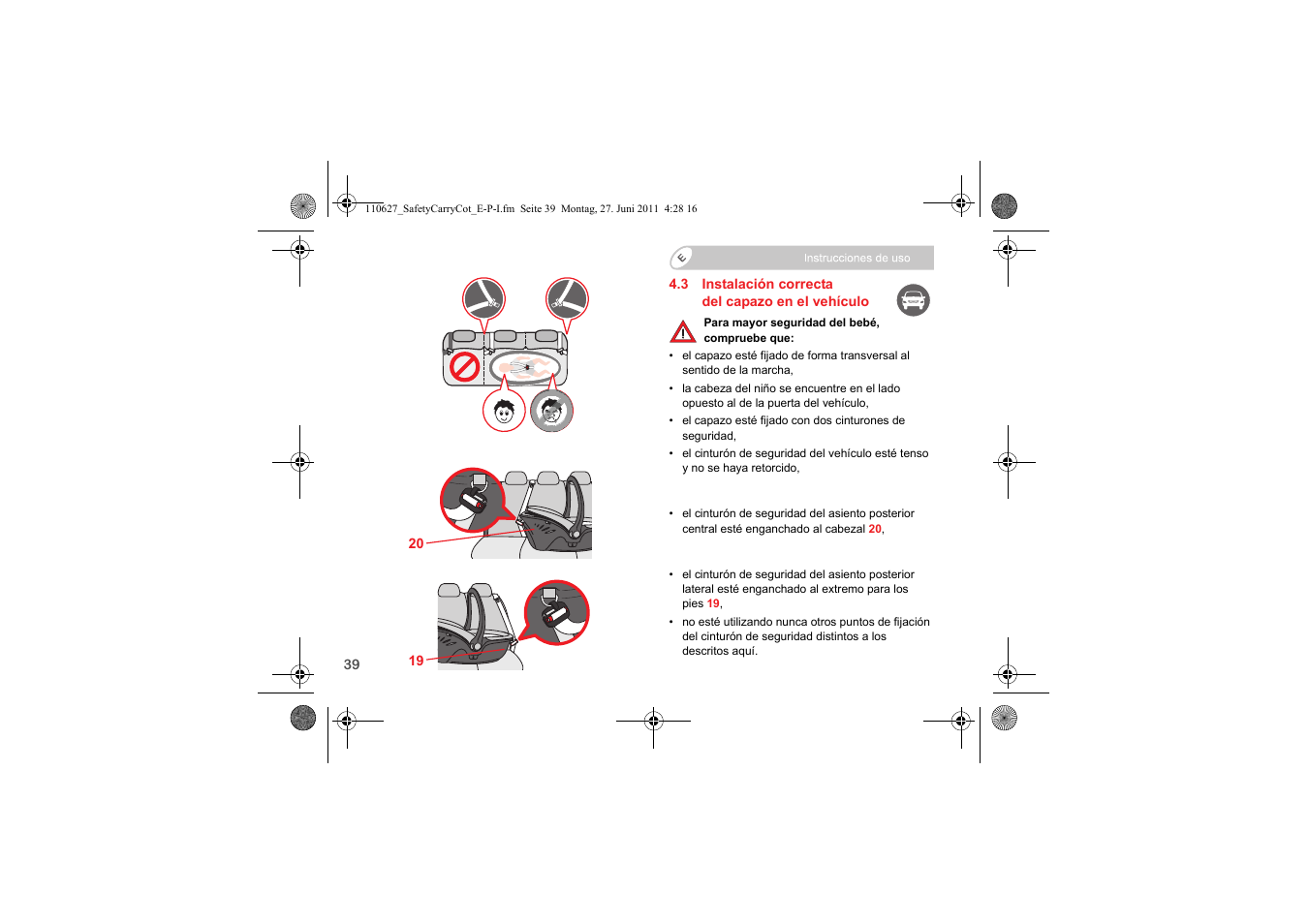 Britax BABY-SAFE SLEEPER User Manual | Page 118 / 233