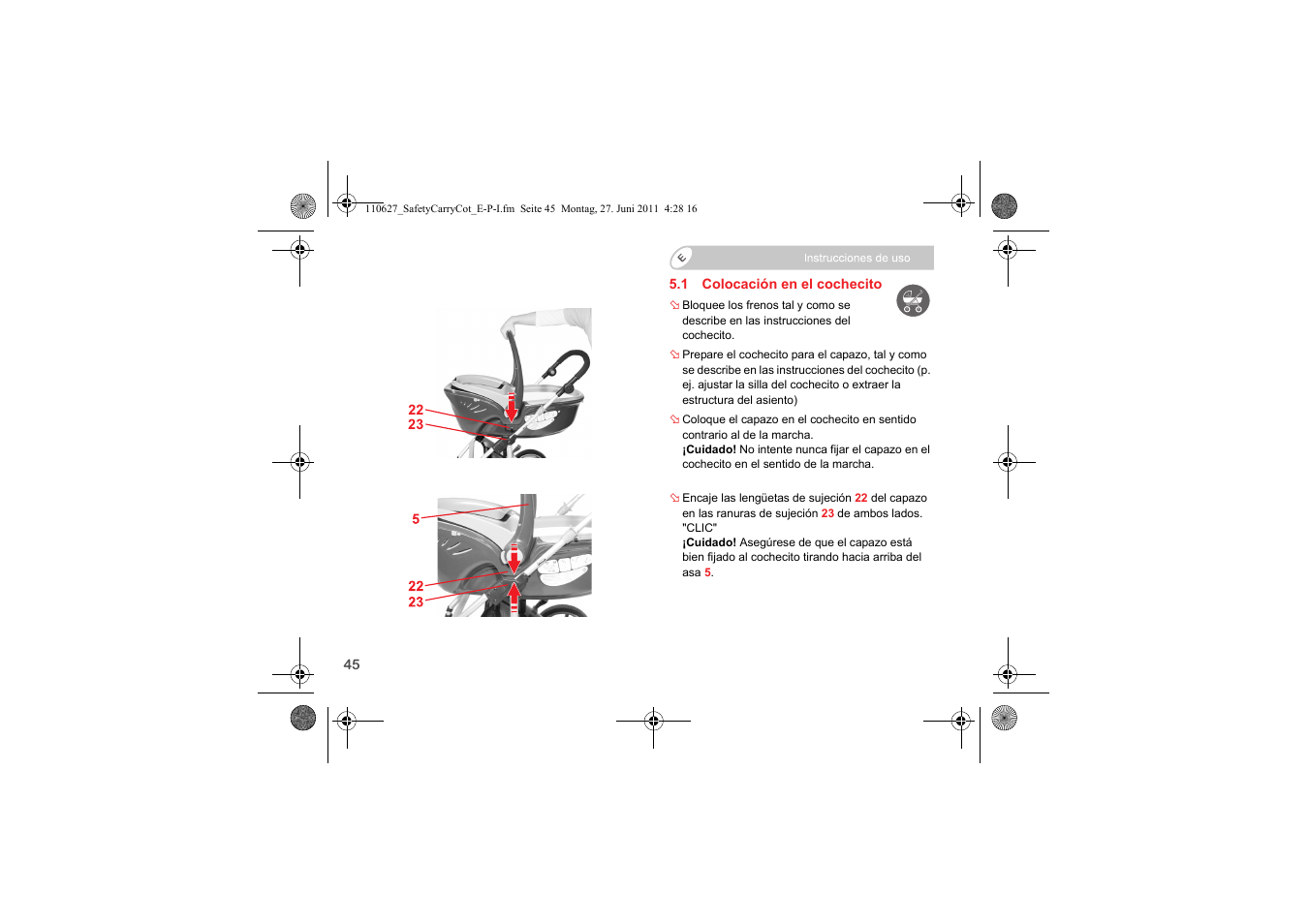 Britax BABY-SAFE SLEEPER User Manual | Page 124 / 233
