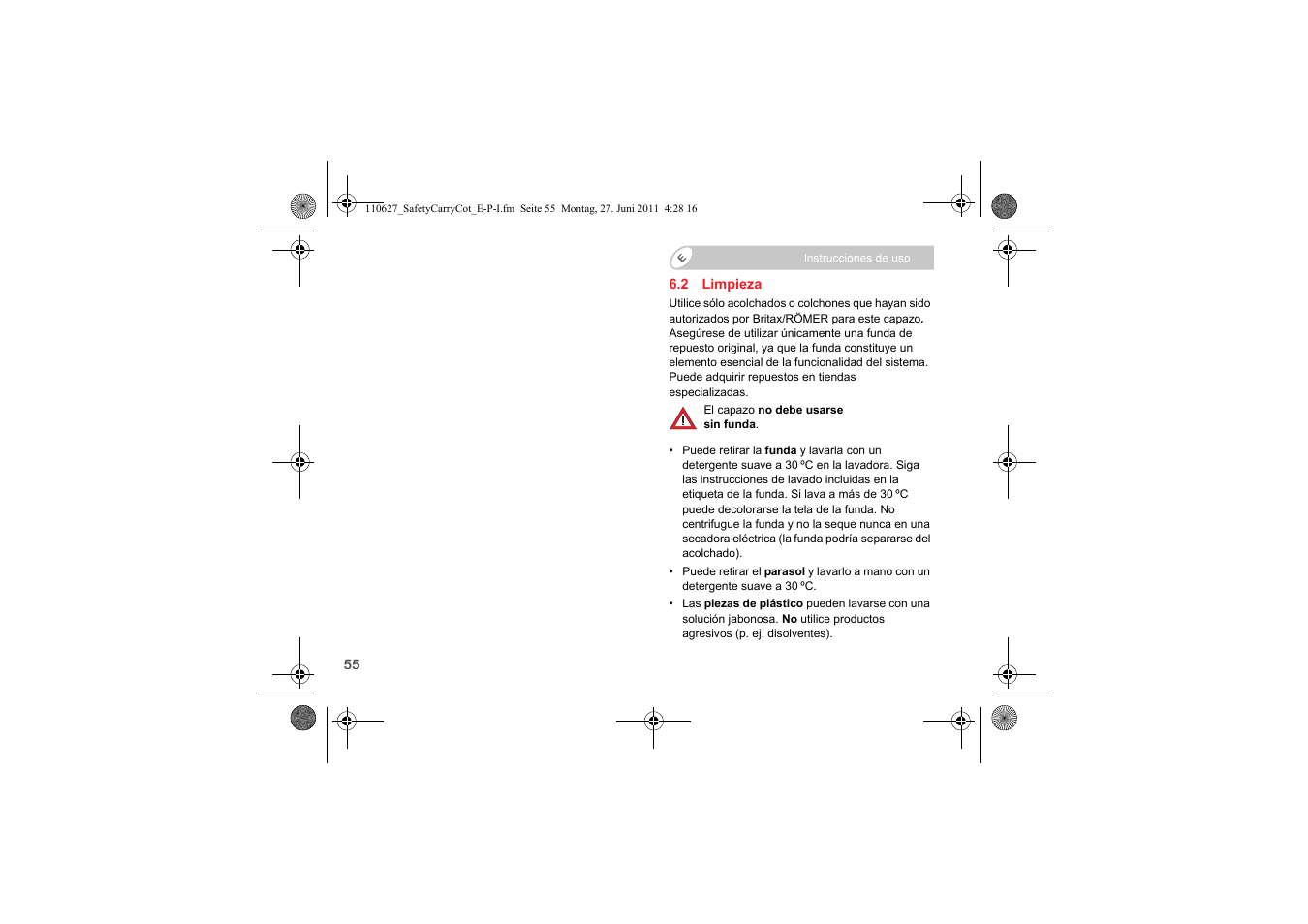 Britax BABY-SAFE SLEEPER User Manual | Page 134 / 233
