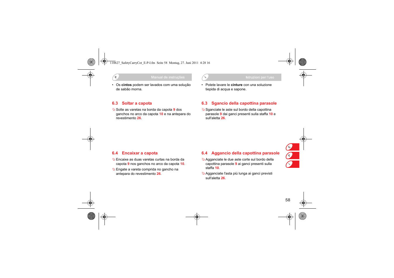 Britax BABY-SAFE SLEEPER User Manual | Page 137 / 233