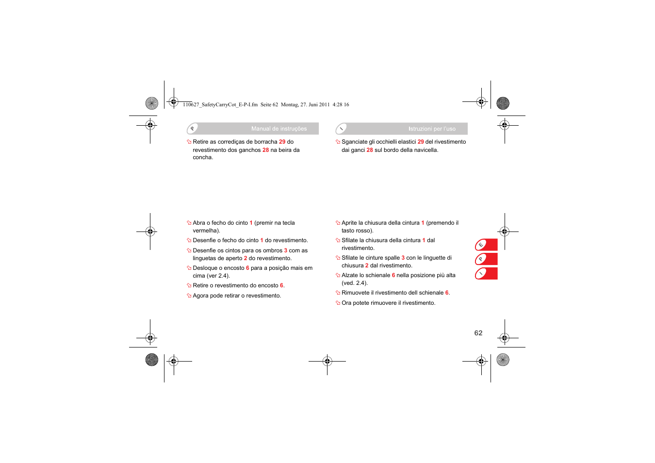 Britax BABY-SAFE SLEEPER User Manual | Page 141 / 233